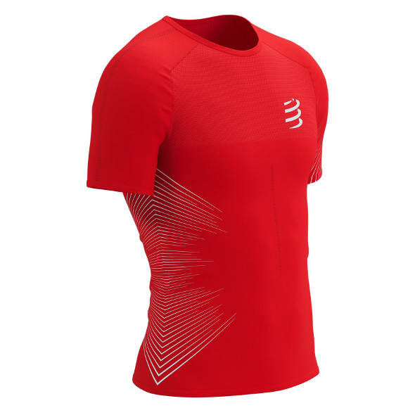Koszulka Compressport Performance SS T-Shirt czerwona męska SS23