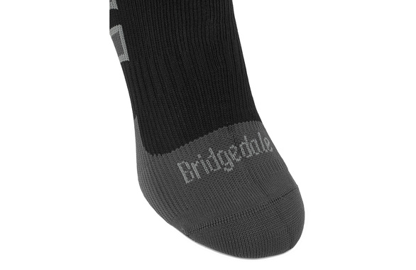 Skarpety wodoodporne Bridgedale StormSock Lightweight Ankle czarno-szare 