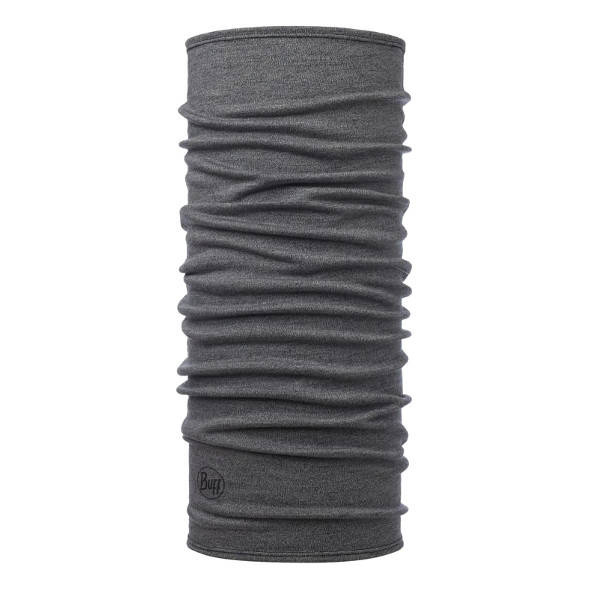 Chusta/maska Buff Merino Wool Light Grey Melange z wełny Merino midweight 250