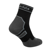 Skarpety wodoodporne Bridgedale StormSock Lightweight Ankle czarno-szare 