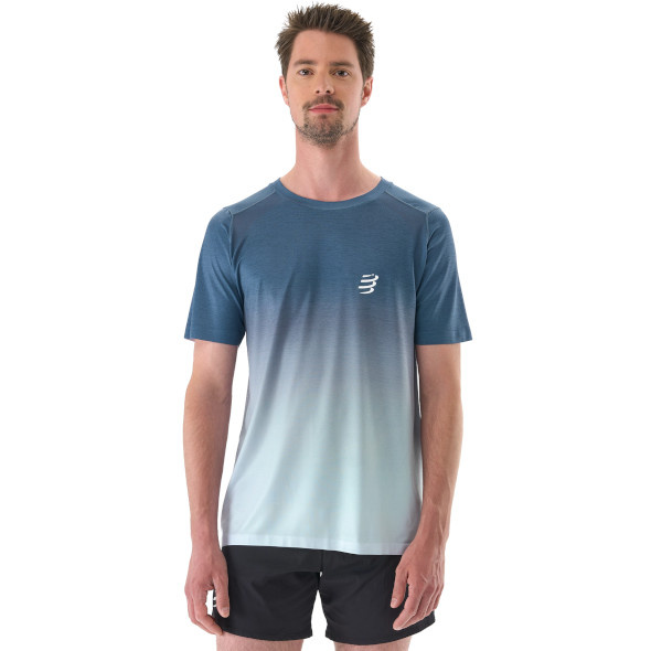 Koszulka Compressport Performance SS T-Shirt niebieska męska 