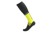 Skarpety kompresyjne Compressport Full Socks Winter Run czarno-żółte