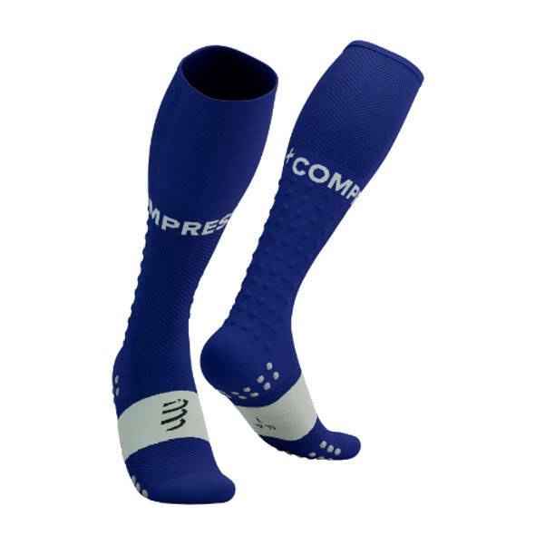 Skarpety kompresyjne Compressport Full Socks Run niebieskie