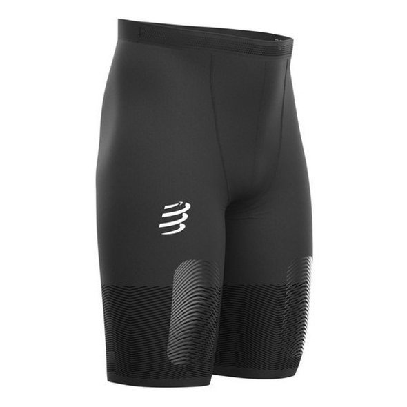 Krótkie legginsy Compressport Trail Running Under Control Short czarne męskie