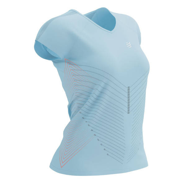 Koszulka Compressport Performance SS T-Shirt damska błekitna SS23