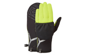 Rękawiczki Ronhill Wind-Block Convertible Glove z panelem przeciwwiatrowym żółto-czarne