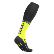 Skarpety kompresyjne Compressport Full Socks Winter Run czarno-żółte