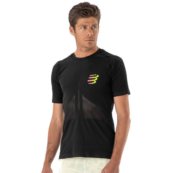 Koszulka Compressport Racing SS T-Shirt czarna męska