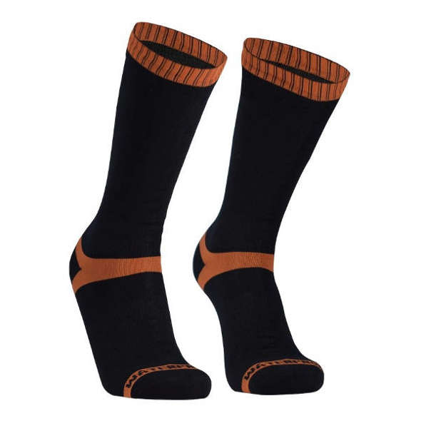 Skarpety wodoodporne Dexshell Hytherm Pro Socks czarno-pomarańczowe