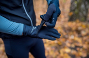 Rękawiczki Ronhill Wind-Block Flip Glove z panelem przeciwwiatrowym czarne